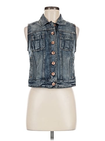 Express Denim Vest (view 1)