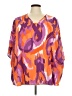Adrienne Purple 3/4 Sleeve Blouse Size 2X - photo 1
