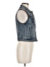Express 100% Cotton Blue Denim Vest Size M - photo 4