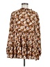 Hayden 100% Polyester Brown Long Sleeve Blouse Size M - photo 1