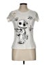 Zara Basic Ivory Short Sleeve T-Shirt Size L - photo 1