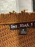Say What? 100% Acrylic Brown Pullover Sweater Size M - photo 7