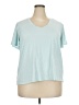 ELOQUII Teal Short Sleeve Top Size 22 Plus - photo 1