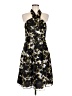 Outback Red 100% Polyester Print Black Cocktail Dress Size 8 - photo 1