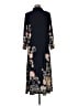 Chico's Paisley Black Blue Casual Dress Size Med Petite (1) - photo 2