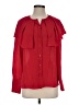 Rebecca Taylor Red Long Sleeve Blouse Size S - photo 1