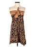 Assorted Brands Animal Print Brown Casual Dress Size S - photo 1