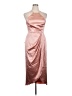After Six 100% Polyester Metallic Pink Cocktail Dress Size 14R - photo 1