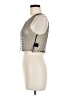 Love J 100% Nylon Silver Sleeveless Top Size M - photo 5