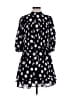 Aligne 100% Cotton Polka Dots Black Casual Dress Size 2 - photo 1