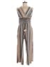 Venus Stripes Brown Jumpsuit Size M - photo 1