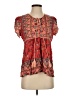 Jaase Red Short Sleeve Blouse Size S (estimated) - photo 1