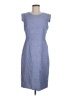 J.Crew 100% Polyester Solid Blue Casual Dress Size 8 - photo 1