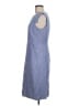 J.Crew 100% Polyester Solid Blue Casual Dress Size 8 - photo 5