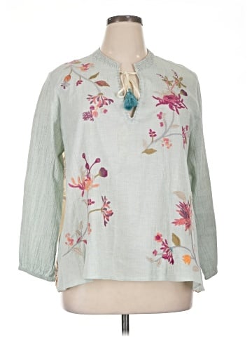 Johnny Was 3/4 Sleeve Blouse (view 1)