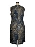 Brooks Brothers Paisley Gray Cocktail Dress Size 16 - photo 2