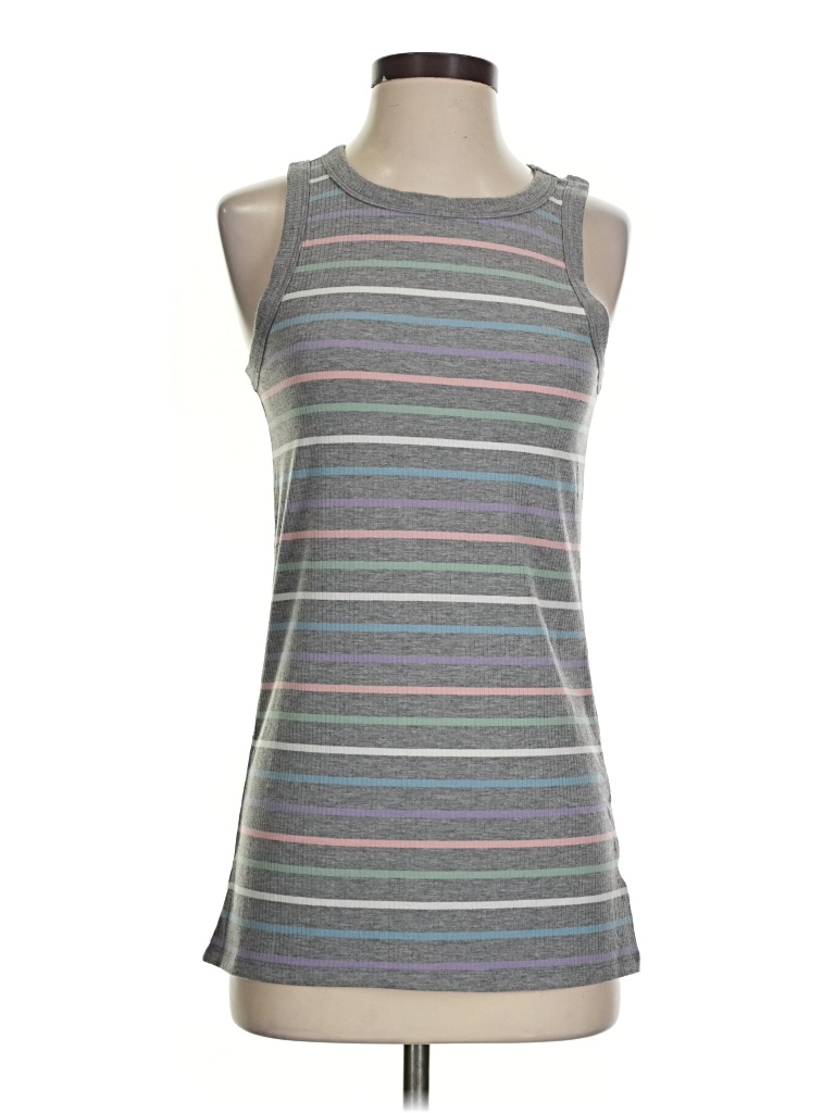 Pre-owned Torrid Tank Top Gray Halter Neckline Tops
