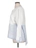 Wrap 100% Linen Color Block White Long Sleeve Blouse Size 16 - photo 5