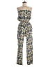 rue21 100% Rayon Paisley Blue Jumpsuit Size M - photo 1