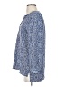 Joie 100% Silk Paisley Blue Long Sleeve Silk Top Size S - photo 5