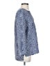 Joie 100% Silk Paisley Blue Long Sleeve Silk Top Size S - photo 4