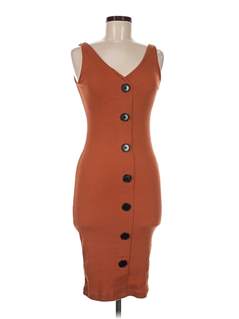 Pre-owned Forever 21 Contemporary Casual Dress In Brown