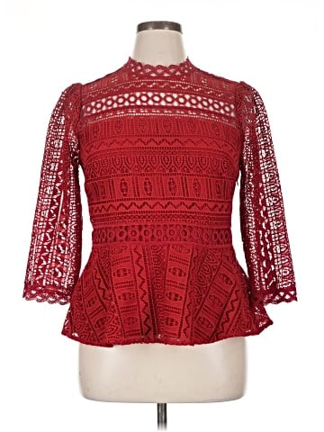 Moulinette Soeurs by Anthropologie 3/4 Sleeve Blouse (view 1)