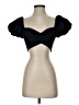 Peixoto Black Short Sleeve Top Size S - photo 1