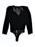 Lush 100% Polyester Black Bodysuit Size S - photo 2