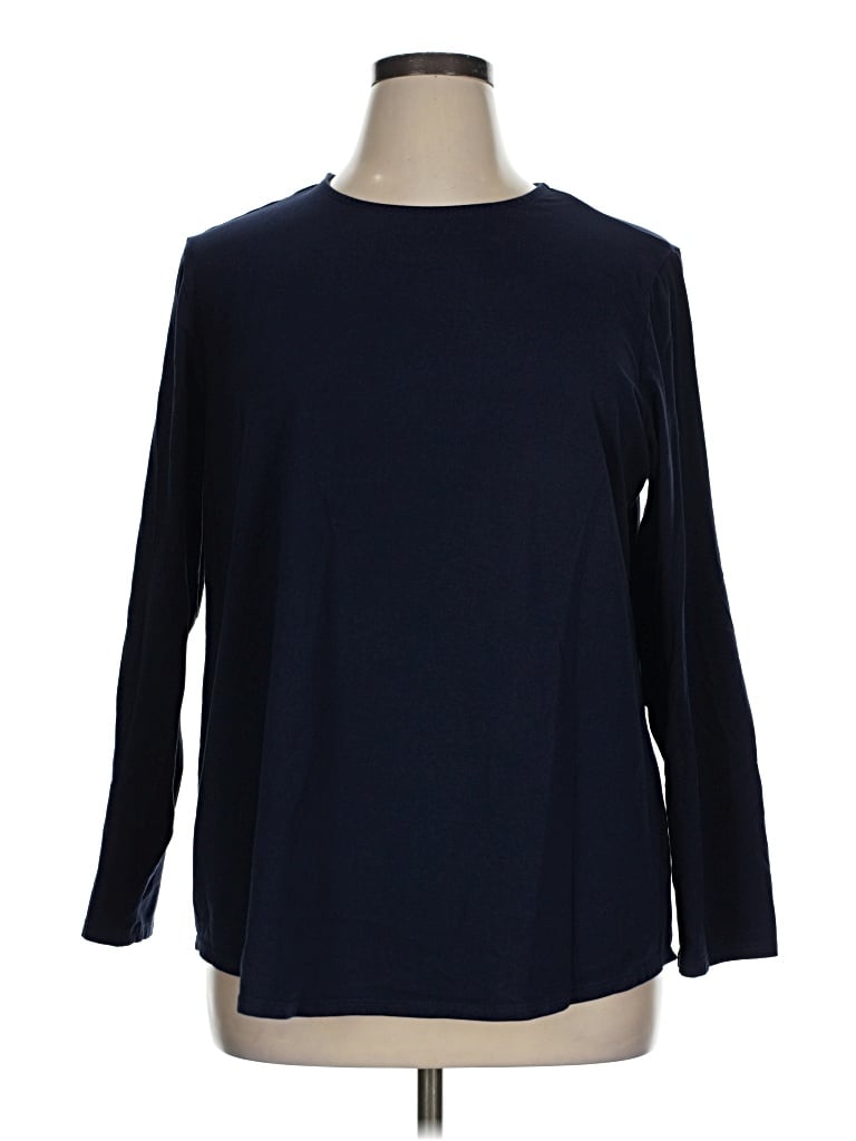 Pre-owned Purejill 3/4 Sleeve T-shirt In Blue