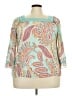 Zac & Rachel Teal 3/4 Sleeve Blouse Size XXL - photo 1