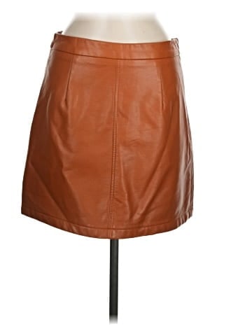 French Connection Faux Leather Skirt (view 1)