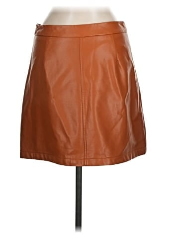 French Connection Faux Leather Skirt (view 2)