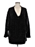 Zara 100% Polyester Black Pullover Sweater Size M - photo 1
