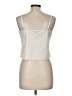 Ann Taylor LOFT 100% Polyester Ivory Sleeveless Blouse Size M - photo 2