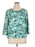 Norm Thompson Teal 3/4 Sleeve Top Size XL - photo 1