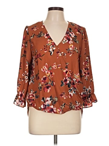 BCX 3/4 Sleeve Blouse (view 1)