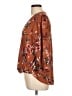 BCX 100% Polyester Brown 3/4 Sleeve Blouse Size L - photo 5