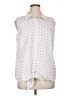 Unbranded 100% Cotton Polka Dots White Sleeveless Button-Down Shirt Size XL - photo 1