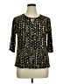 Assorted Brands Gold 3/4 Sleeve Blouse Size XL - photo 1