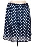 Ann Taylor 100% Polyester Polka Dots Blue Casual Skirt Size 12 - photo 1