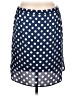 Ann Taylor 100% Polyester Polka Dots Blue Casual Skirt Size 12 - photo 2