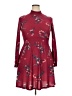 Assorted Brands Floral Burgundy Casual Dress Size XXL - photo 1