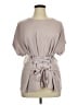 Express Tan Gray 3/4 Sleeve Blouse Size XL - photo 1