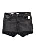 Vigoss Black Gray Denim Shorts Size 16 - photo 1