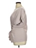 Express Tan Gray 3/4 Sleeve Blouse Size XL - photo 5