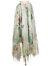 Chicwish 100% Polyester Floral Green Formal Skirt Size Med - Lg - photo 1