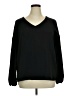 Unbranded 100% Polyester Black Long Sleeve Blouse Size XL - photo 1