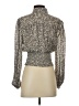 Intermix Silver Long Sleeve Blouse Size 2 - photo 2