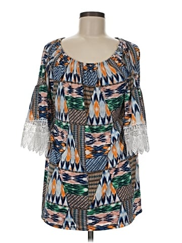 West Loop 3/4 Sleeve Blouse (view 1)